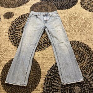 Old Navy Women's Light Blue Washed Straight Leg Jeans
